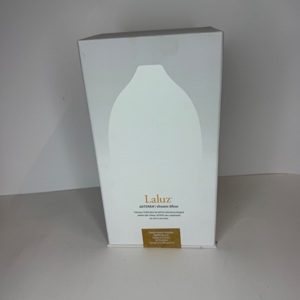 doTERRA Laluz Ultrasonic Diffuser Frosted Glass Top‎ 8 Hour Runtime New Sealed
